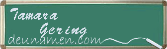 Tamara Gering Visitenkarte